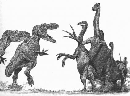 Tarbosaurus - yon dinozò predatè